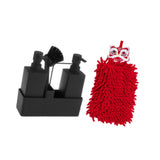 Maxbell Liquid Hand Soap Dispenser Set with Hand Towel Drain for Sink Hotel Bathroom