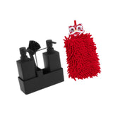 Maxbell Liquid Hand Soap Dispenser Set with Hand Towel Drain for Sink Hotel Bathroom