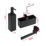 Maxbell 3 in 1 Dish Soap Dispenser Portable Liquid Pump Bottle for Kitchen Cafe Home