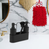 Maxbell Kitchen Soap Dispenser with Brush and Hand Towel with Sponge Holder for Sink