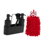 Maxbell Kitchen Soap Dispenser with Brush and Hand Towel with Sponge Holder for Sink