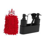 Maxbell Kitchen Soap Dispenser with Brush and Hand Towel with Sponge Holder for Sink