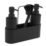 Maxbell Kitchen Soap Dispenser with Brush and Hand Towel with Sponge Holder for Sink