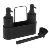 Maxbell Kitchen Soap Dispenser with Brush and Hand Towel with Sponge Holder for Sink