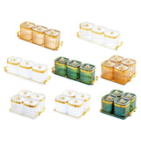 Maxbell Dried Fruit Tray with Lid Divided Serving Dishes for Candy Appetizer Cookies Golden 3 Grid