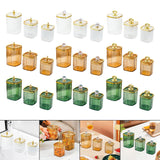 Maxbell 3Pcs Appetizer Food Bowl Airtight Food Storage Container for Dining Room Nut Clear Tower Bead