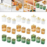 Maxbell 3Pcs Appetizer Food Bowl Airtight Food Storage Container for Dining Room Nut Clear Tower Bead