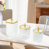 Maxbell 3Pcs Appetizer Food Bowl Airtight Food Storage Container for Dining Room Nut Clear Tower Bead