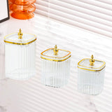 Maxbell 3Pcs Appetizer Food Bowl Airtight Food Storage Container for Dining Room Nut Clear Tower Bead