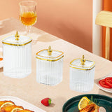 Maxbell 3Pcs Appetizer Food Bowl Airtight Food Storage Container for Dining Room Nut Clear Tower Bead