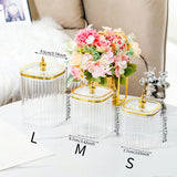 Maxbell 3Pcs Appetizer Food Bowl Airtight Food Storage Container for Dining Room Nut Clear Tower Bead