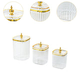 Maxbell 3Pcs Appetizer Food Bowl Airtight Food Storage Container for Dining Room Nut Clear Tower Bead