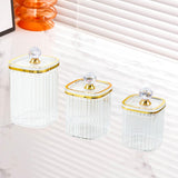 Maxbell 3Pcs Appetizer Food Bowl Airtight Food Storage Container for Dining Room Nut Clear Big Diamond