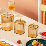 Maxbell 3Pcs Appetizer Food Bowl Airtight Food Storage Container for Dining Room Nut Amber Tower Bead