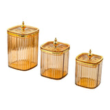 Maxbell 3Pcs Appetizer Food Bowl Airtight Food Storage Container for Dining Room Nut Amber Tower Bead