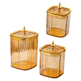 Maxbell 3Pcs Appetizer Food Bowl Airtight Food Storage Container for Dining Room Nut Amber Tower Bead