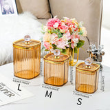 Maxbell 3Pcs Appetizer Food Bowl Airtight Food Storage Container for Dining Room Nut Amber Big Diamond
