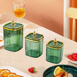 Maxbell 3Pcs Appetizer Food Bowl Airtight Food Storage Container for Dining Room Nut Green Tower Bead