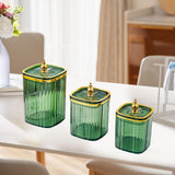 Maxbell 3Pcs Appetizer Food Bowl Airtight Food Storage Container for Dining Room Nut Green Tower Bead
