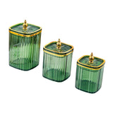 Maxbell 3Pcs Appetizer Food Bowl Airtight Food Storage Container for Dining Room Nut Green Tower Bead