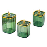 Maxbell 3Pcs Appetizer Food Bowl Airtight Food Storage Container for Dining Room Nut Green Tower Bead