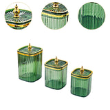 Maxbell 3Pcs Appetizer Food Bowl Airtight Food Storage Container for Dining Room Nut Green Tower Bead