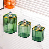 Maxbell 3Pcs Appetizer Food Bowl Airtight Food Storage Container for Dining Room Nut Green Big Diamond