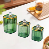 Maxbell 3Pcs Appetizer Food Bowl Airtight Food Storage Container for Dining Room Nut Green Big Diamond