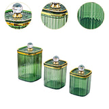 Maxbell 3Pcs Appetizer Food Bowl Airtight Food Storage Container for Dining Room Nut Green Big Diamond