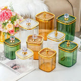 Maxbell 3Pcs Appetizer Food Bowl Airtight Food Storage Container for Dining Room Nut Green Big Diamond