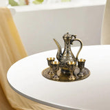 Maxbell Turkish Coffee Pot and Cup Set Tea Service Set for Party Living Room Holiday