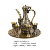 Maxbell Turkish Coffee Pot and Cup Set Tea Service Set for Party Living Room Holiday