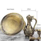 Maxbell Turkish Coffee Pot and Cup Set Tea Service Set for Party Living Room Holiday