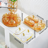 Maxbell Divided Serving Relish Bowls Dried Fruit Plate for Living Room Fruit Cookies 3 Bowls