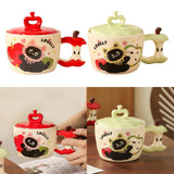 Maxbell Ceramic Coffee Mug Ornament Novelty Drinking Cup for Milk Beverage Household red