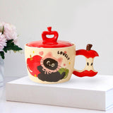 Maxbell Ceramic Coffee Mug Ornament Novelty Drinking Cup for Milk Beverage Household red