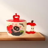 Maxbell Ceramic Coffee Mug Ornament Novelty Drinking Cup for Milk Beverage Household red
