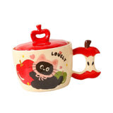 Maxbell Ceramic Coffee Mug Ornament Novelty Drinking Cup for Milk Beverage Household red