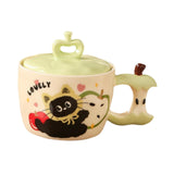 Maxbell Ceramic Coffee Mug Ornament Novelty Drinking Cup for Milk Beverage Household green