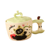 Maxbell Ceramic Coffee Mug Ornament Novelty Drinking Cup for Milk Beverage Household green