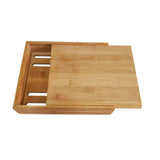 Maxbell Bamboo Bread Slicer Kitchen Accessories Bread Cutter for Bagels Cakes Bakery