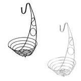 Maxbell Fruit Basket Bowl Stable Creative Banana Holder for Countertop Kitchen Snack Black