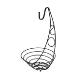Maxbell Fruit Basket Bowl Stable Creative Banana Holder for Countertop Kitchen Snack Black