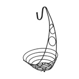 Maxbell Fruit Basket Bowl Stable Creative Banana Holder for Countertop Kitchen Snack Black