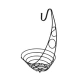 Maxbell Fruit Basket Bowl Stable Creative Banana Holder for Countertop Kitchen Snack Black