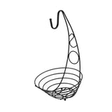 Maxbell Fruit Basket Bowl Stable Creative Banana Holder for Countertop Kitchen Snack Black