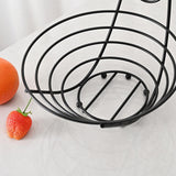 Maxbell Fruit Basket Bowl Stable Creative Banana Holder for Countertop Kitchen Snack Black