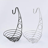 Maxbell Fruit Basket Bowl Stable Creative Banana Holder for Countertop Kitchen Snack Black