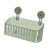 Maxbell Shower Basket Suction Cup Wall Mounted Modern for Bathroom Apartment Kitchen Green