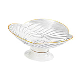 Maxbell Fruit Bowl with Draining Holes for Table Countertop Dinning Room Living Room white